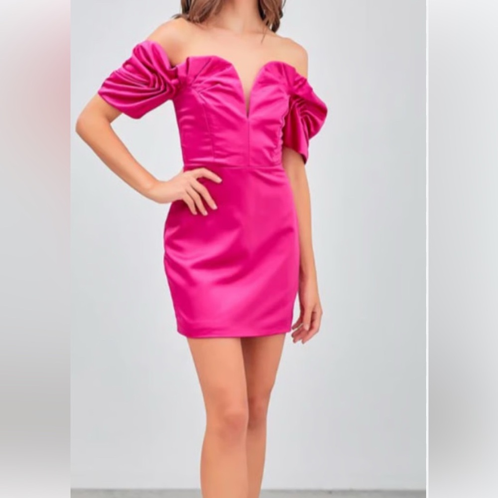 Vibrant Pink Mini Dress